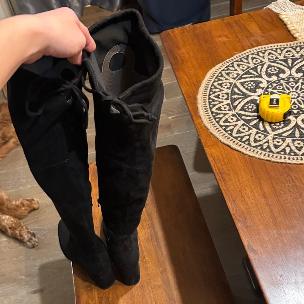Women's Black Ankle Boots - Picture 2 of 9